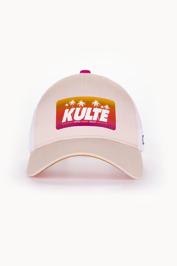 Kulte CASQUETTE MOTIF BEACH OFF WHITE