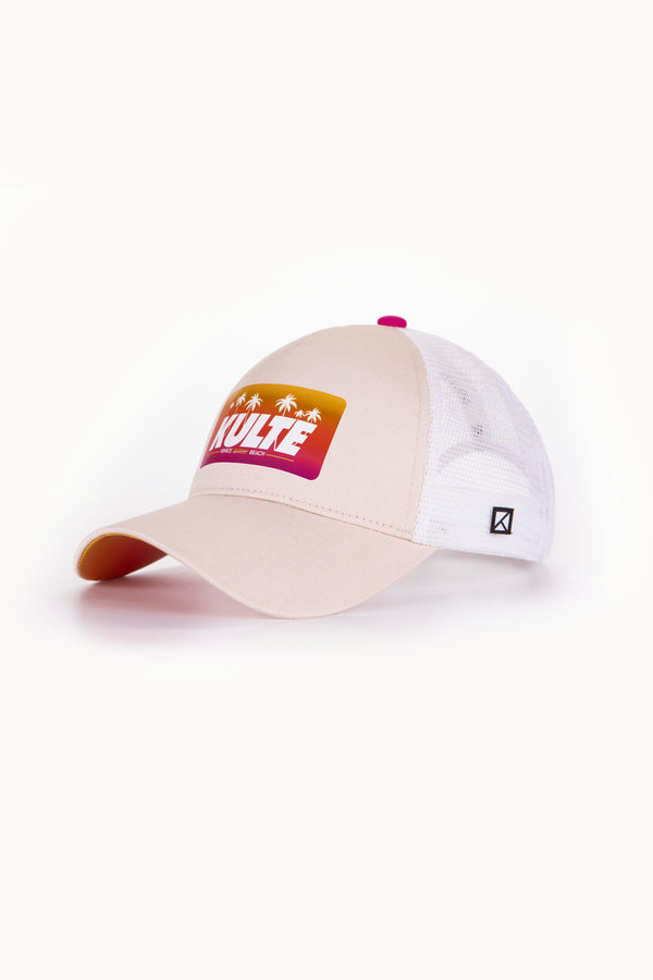 kulte CASQUETTE MOTIF BEACH OFF WHITE