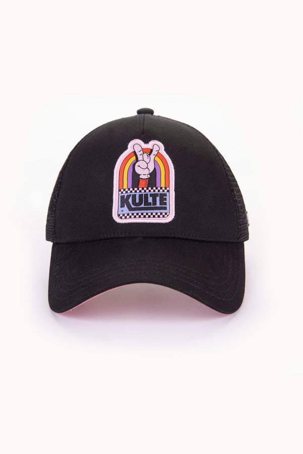 Kulte CASQUETTE MOTIF FINGER NOIR