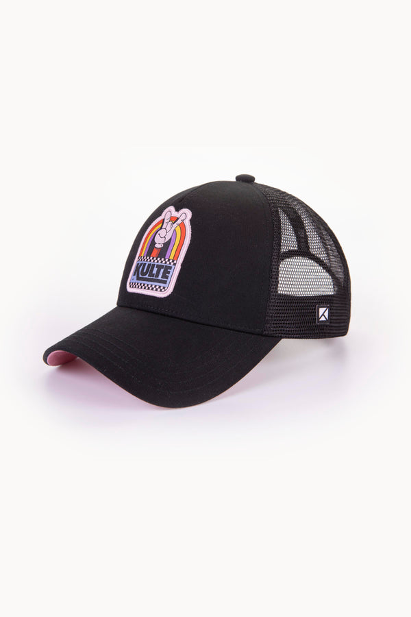 kulte CASQUETTE MOTIF FINGER NOIR