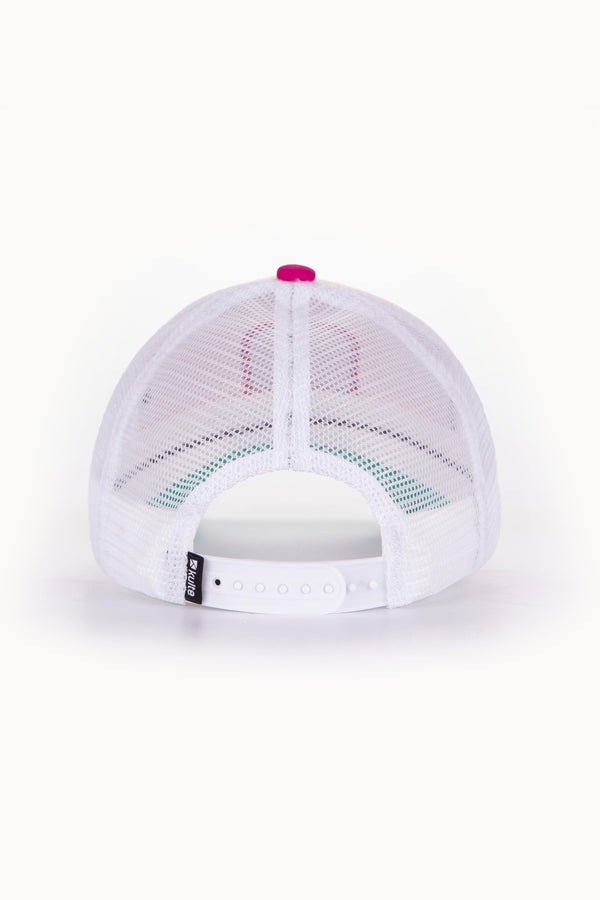 Kulte CASQUETTE MOTIF FLAMINGO VERT / ROSE