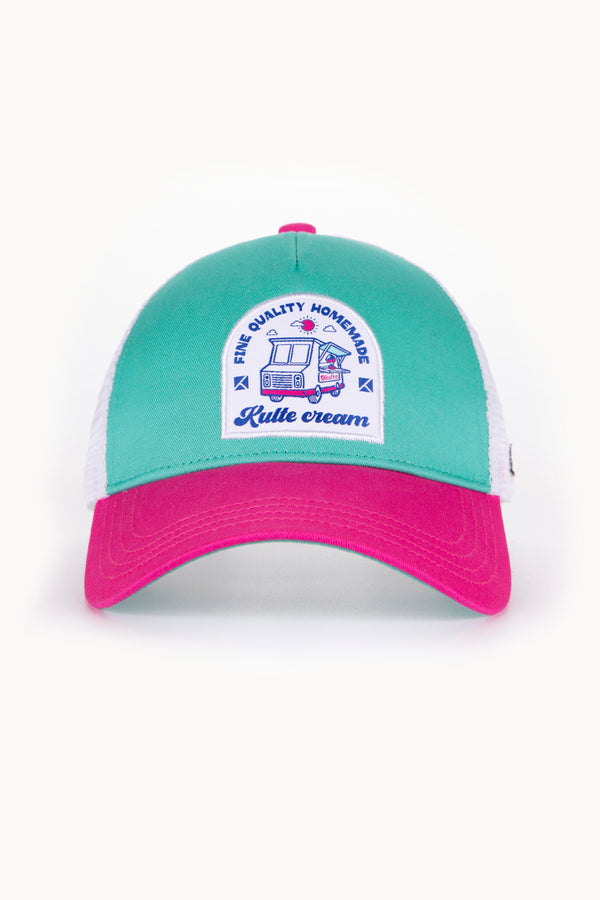 Kulte CASQUETTE MOTIF ICE CREAM ROSE / VERT