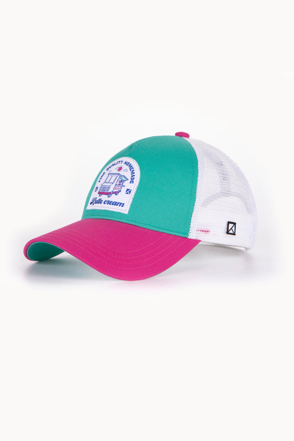 kulte CASQUETTE MOTIF ICE CREAM ROSE / VERT