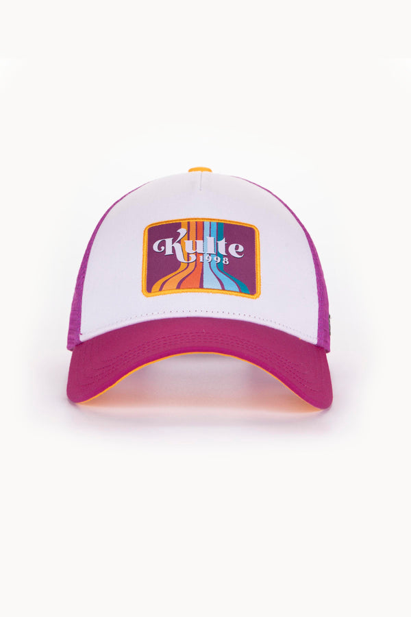Kulte CASQUETTE MOTIF KASKADE MAUVE