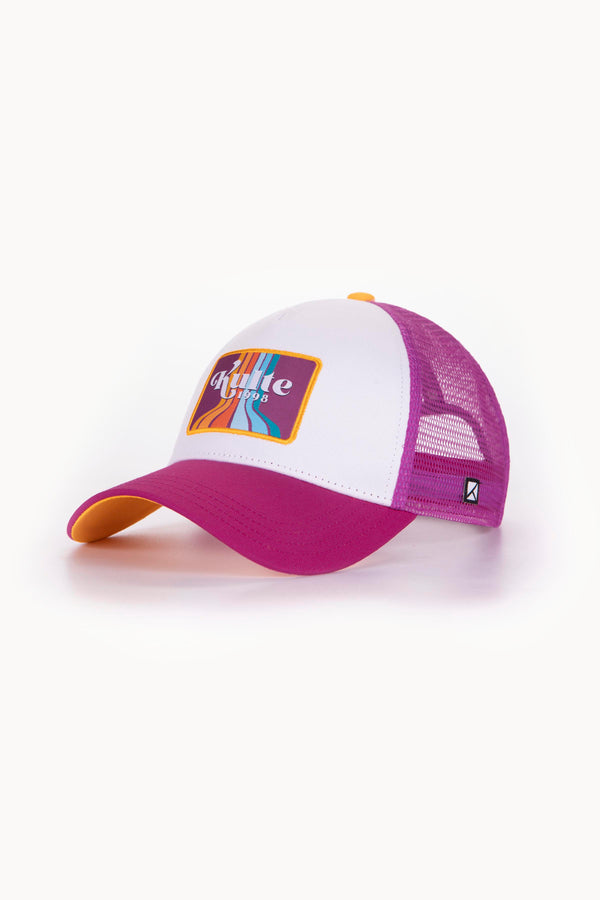 kulte CASQUETTE MOTIF KASKADE MAUVE