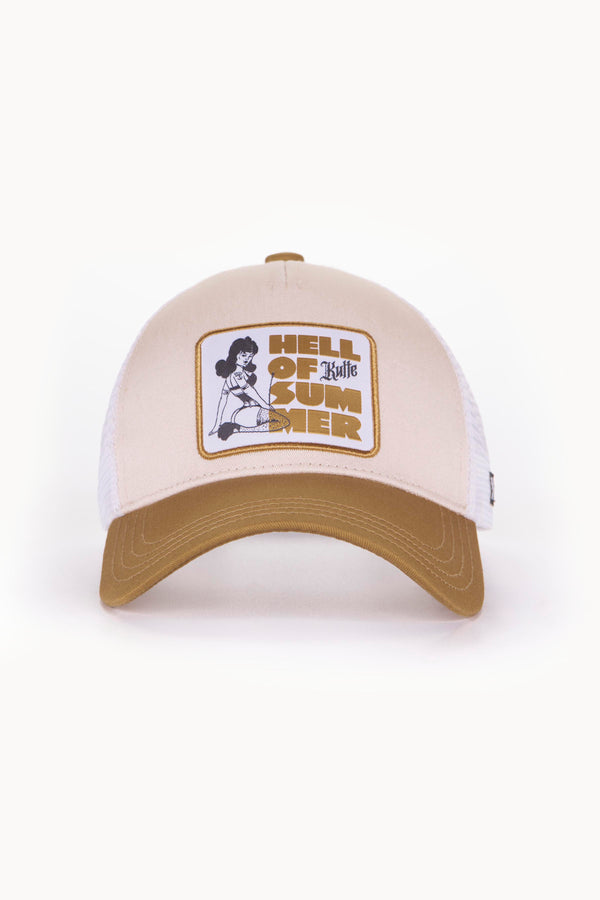 Kulte CASQUETTE MOTIF PIN UP OFF WHITE