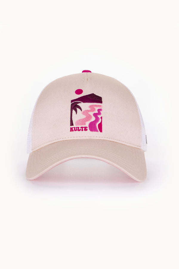 Kulte CASQUETTE MOTIF PLAYA OFF WHITE