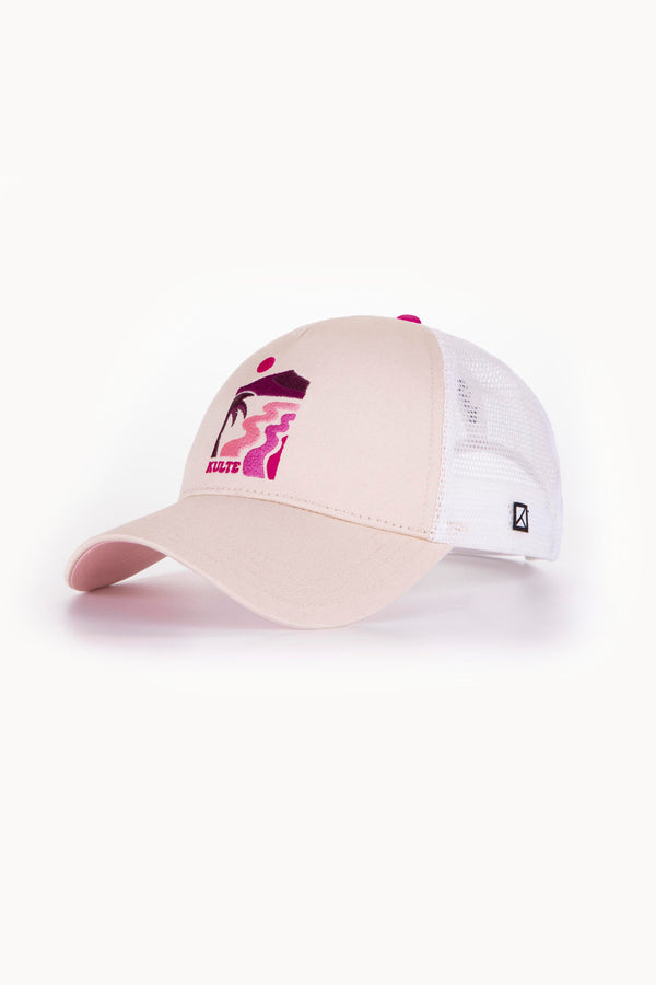 kulte CASQUETTE MOTIF PLAYA OFF WHITE