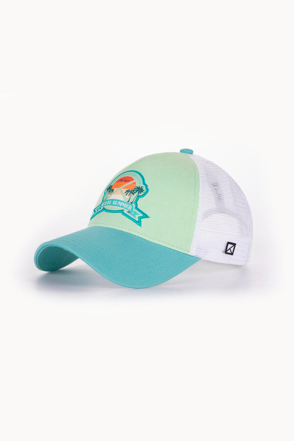 kulte CASQUETTE MOTIF SQUARE MINT