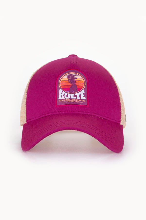 Kulte CASQUETTE MOTIF TOPLESS 2 RAISIN