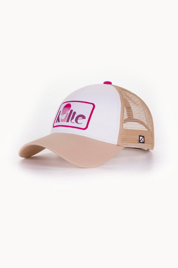 kulte CASQUETTE MOTIF TYPO SUN ROSE
