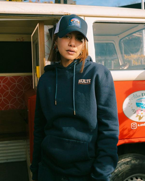 Kulte CASQUETTE MOTIF WAVE 2 BLEU MARINE