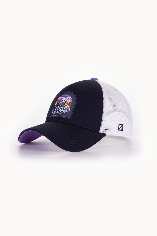 kulte CASQUETTE MOTIF WAVE 2 BLEU MARINE