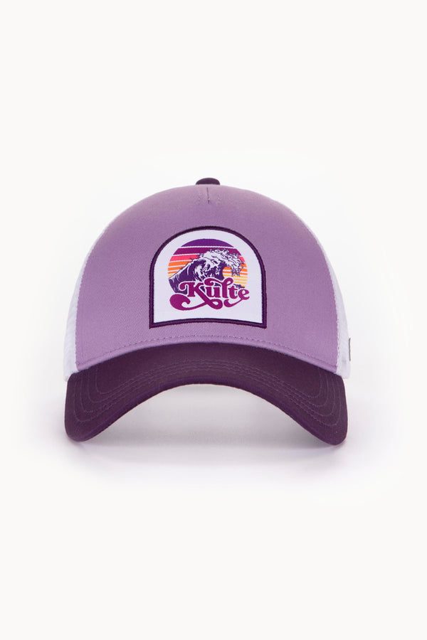 Kulte CASQUETTE MOTIF WAVE 2 LAVANDE