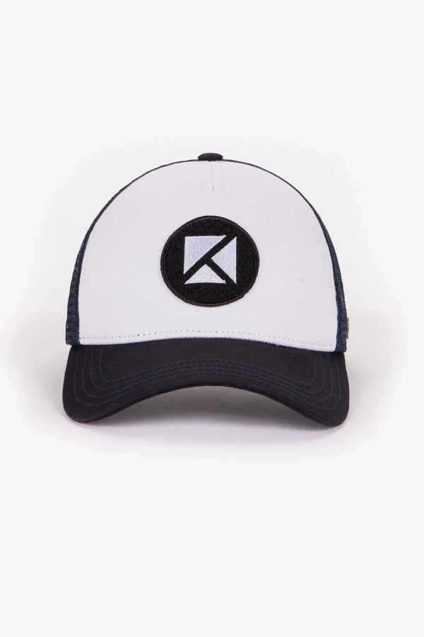 Kulte CASQUETTE SCRATCH BLEU MARINE BLANCHE