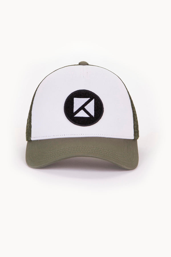 Kulte CASQUETTE SCRATCH KAKI BLANCHE