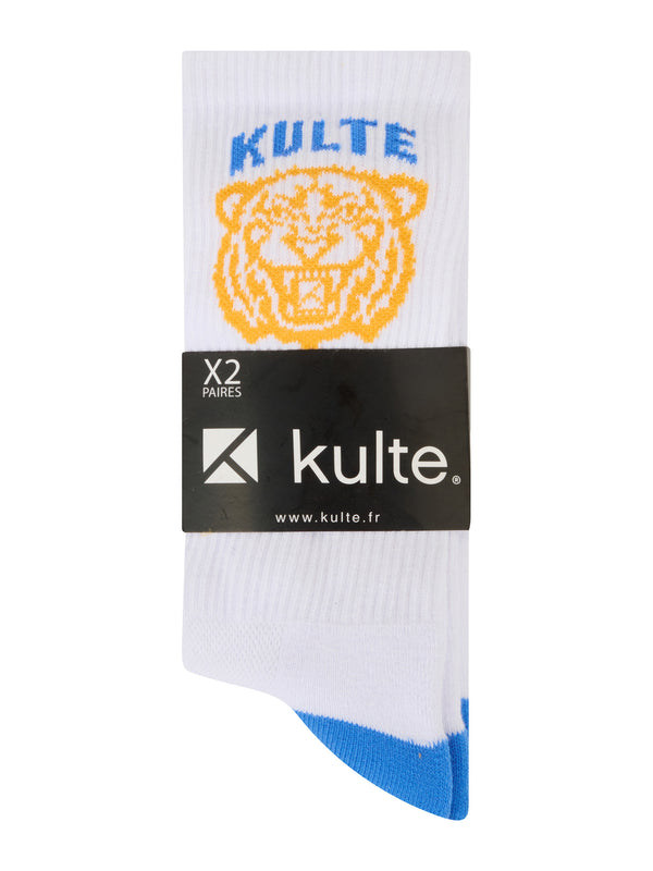 Kulte CHAUSSETTES TIGER NOIR/BLANC