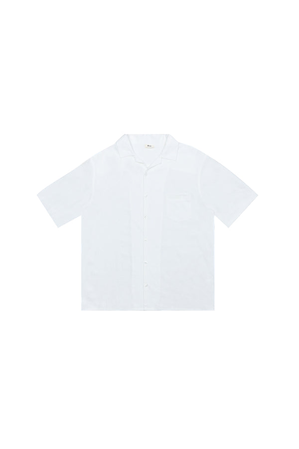 kulte CHEMISE MANCHES COURTES LIN OFF WHITE