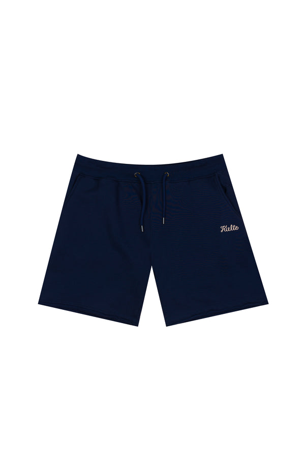 kulte JOG SHORT SCRIPT BLEU MARINE