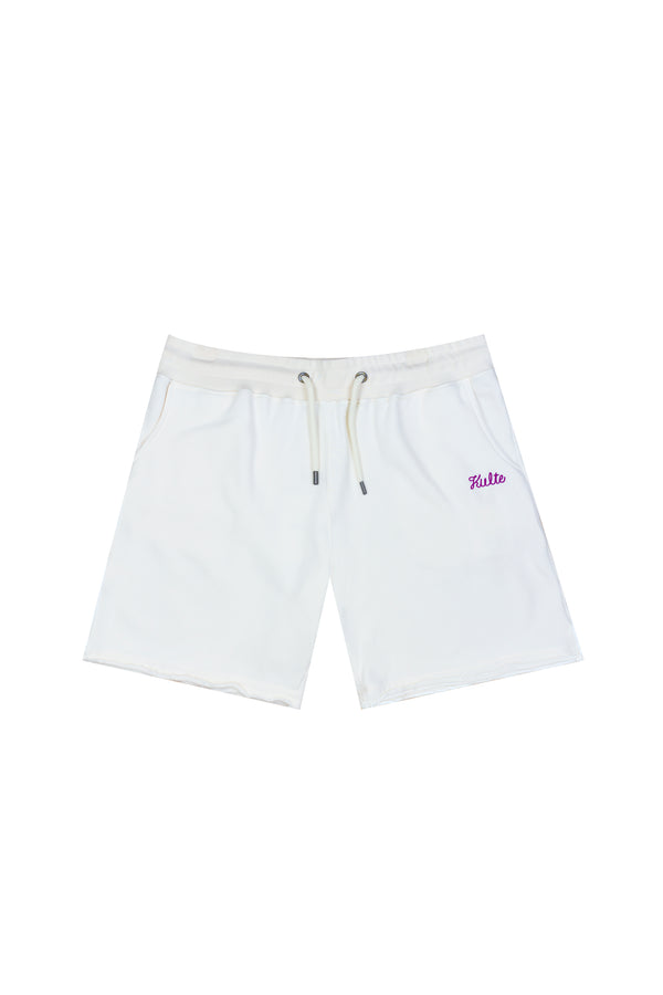 kulte JOG SHORT SCRIPT OFF WHITE