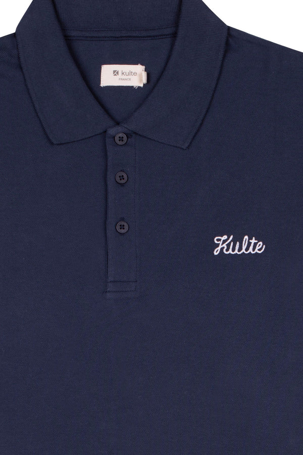 Kulte POLO SCRIPT BLEU MARINE