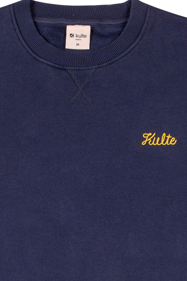 Kulte SWEAT SCRIPT BLEU MARINE