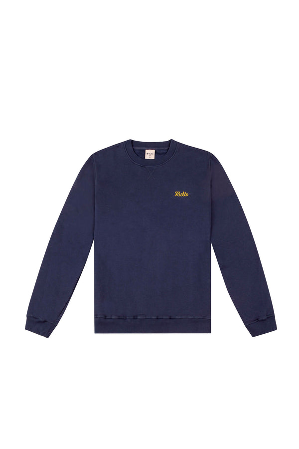kulte SWEAT SCRIPT BLEU MARINE