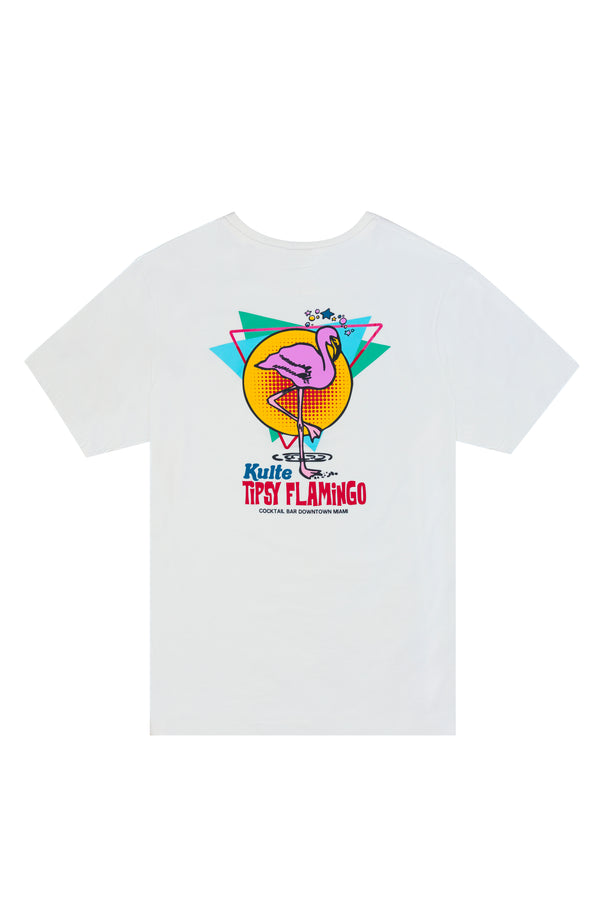 Kulte T-SHIRT FLAMINGO OFF WHITE
