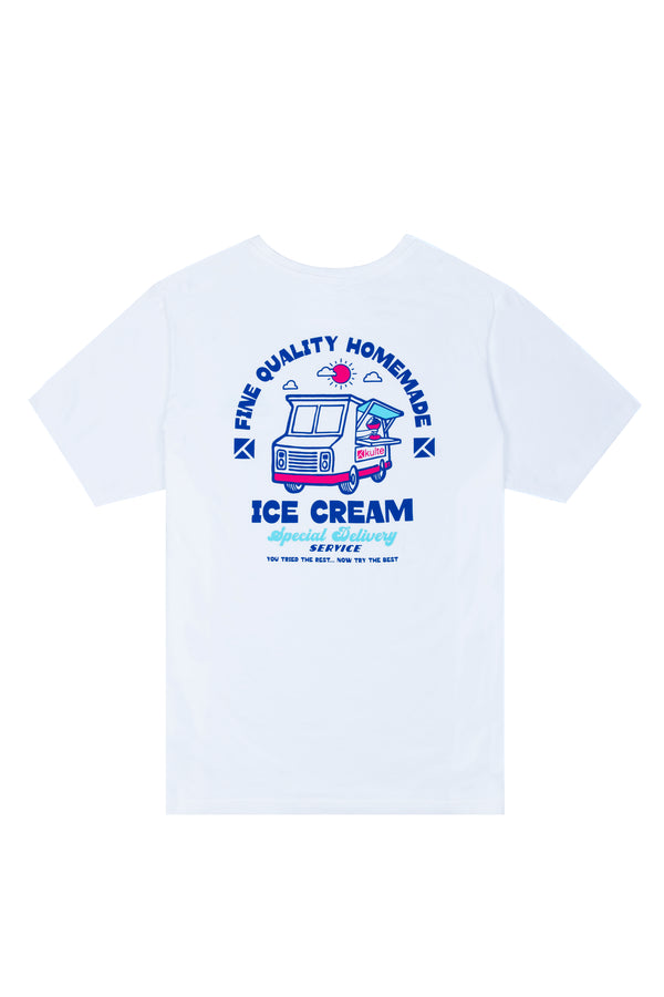 Kulte T-SHIRT ICE CREAM BLANC