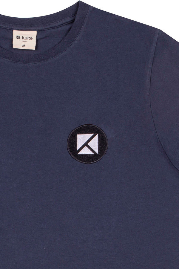 Kulte T-SHIRT PATCH BLEU MARINE