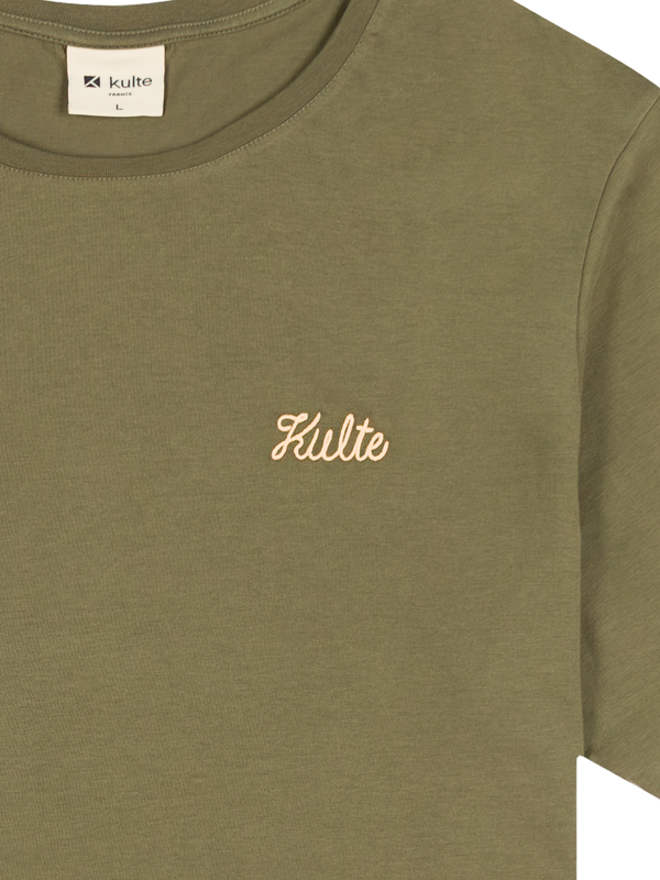 Kulte T-SHIRT SCRIPT KAKI
