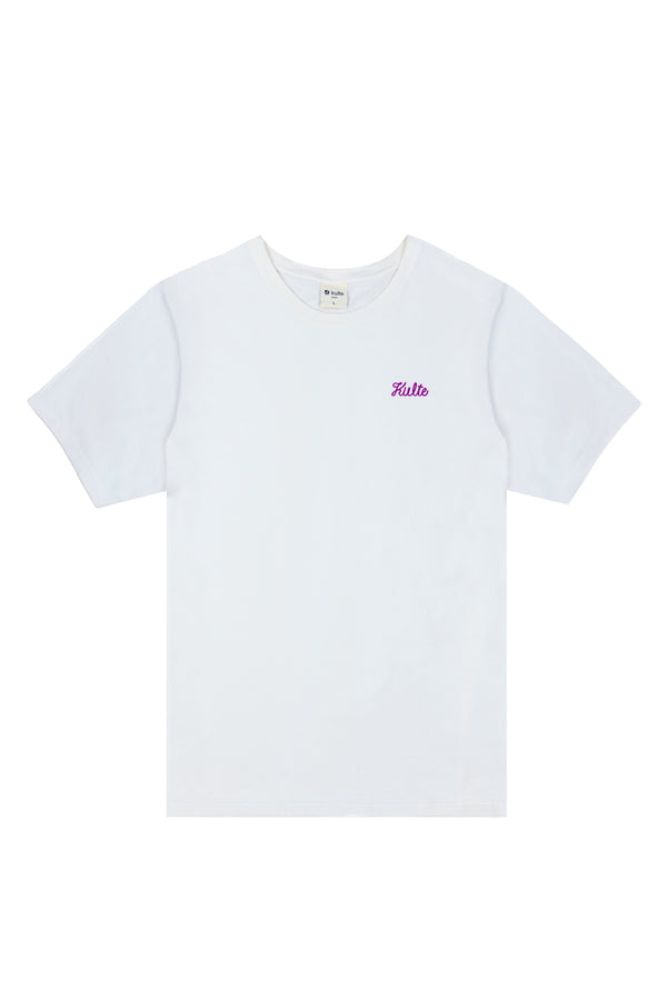 Kulte T-SHIRT SCRIPT OFF WHITE
