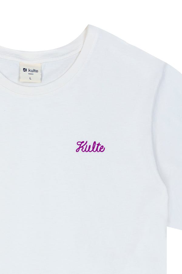 Kulte T-SHIRT SCRIPT OFF WHITE