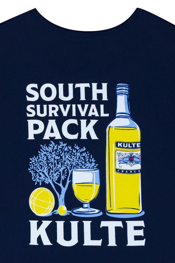 Kulte T-SHIRT SOUTH PACK BLEU MARINE