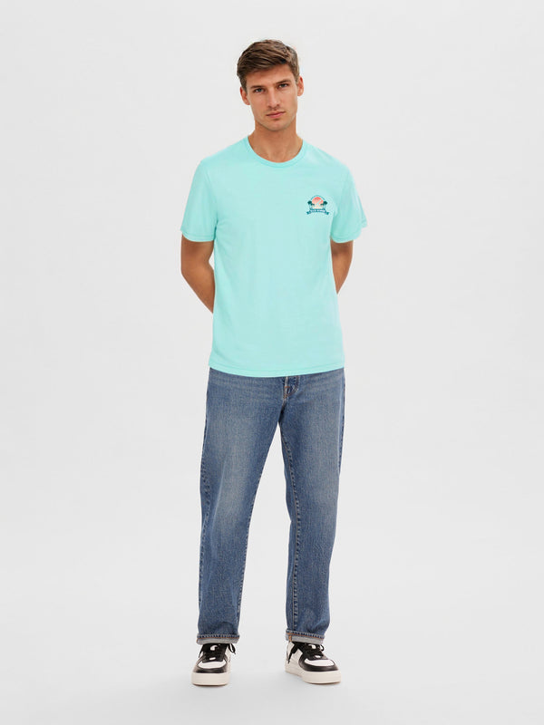 Kulte T-SHIRT SUNSET SQUARE MINT