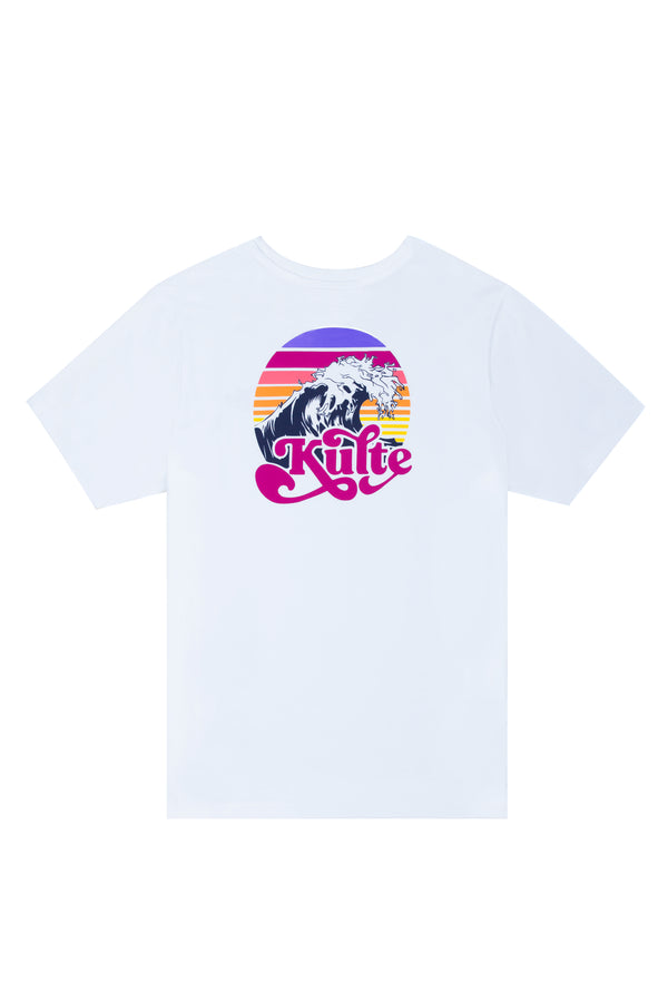 Kulte T-SHIRT WAVE 2 BLANC