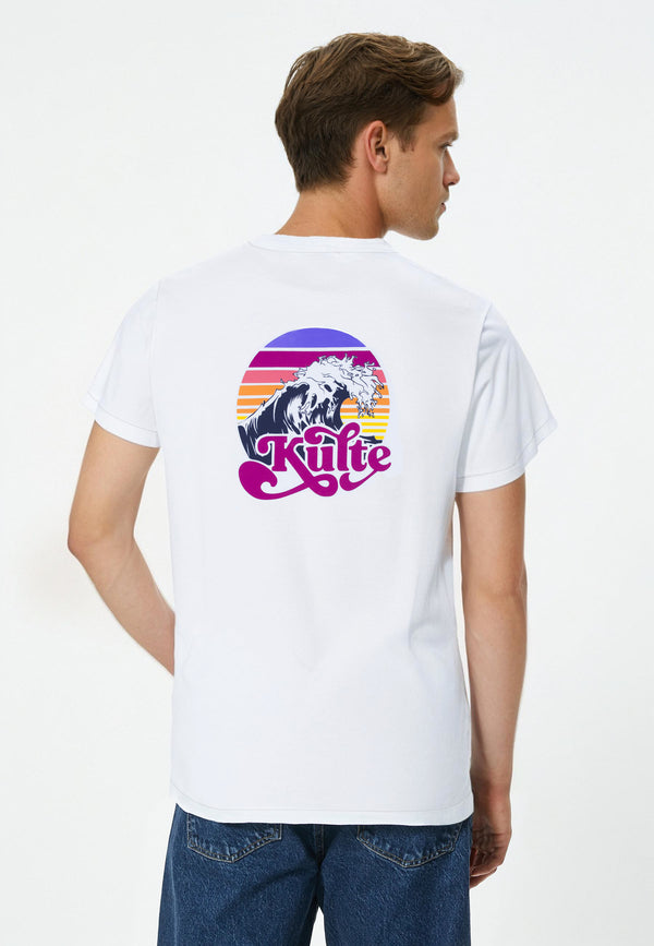 kulte T-SHIRT WAVE 2 BLANC kulte T-SHIRT WAVE 2 BLANC