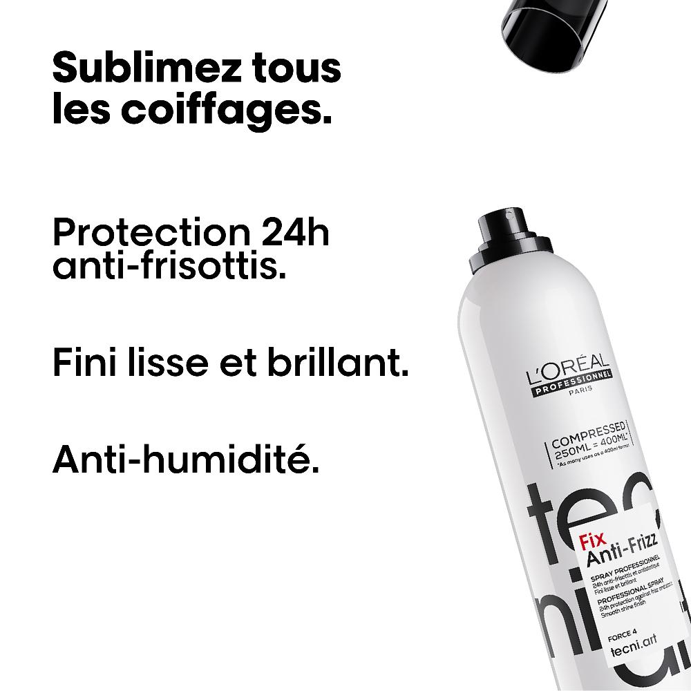 L´oréal Professionnel Fix Anti-Frizz - Spray Fixation Anti-humidité 250 Ml - Tecni.art