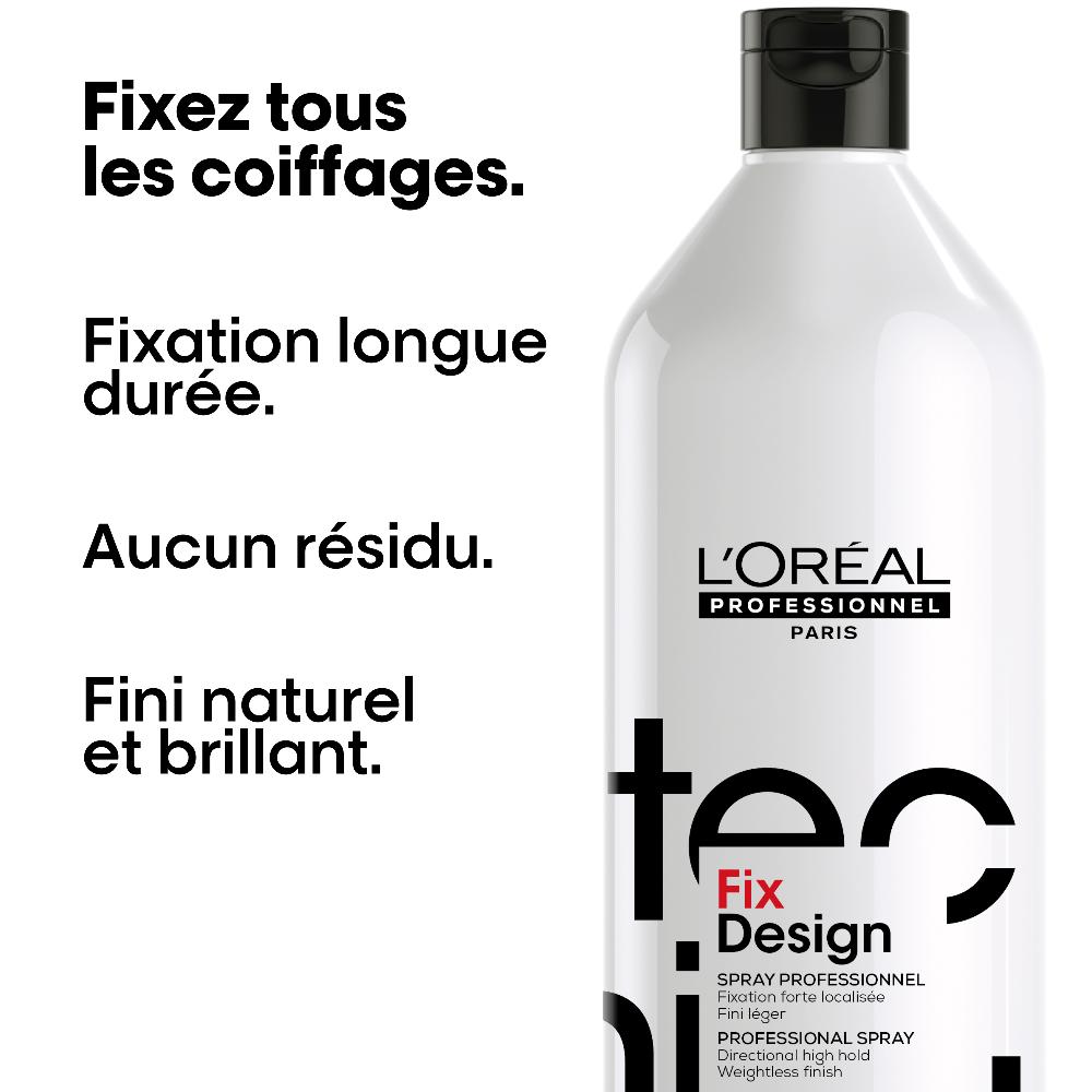 L´oréal Professionnel Recharge Fix Design - Spray Fixation & Finition 1000 Ml - Tecni.art