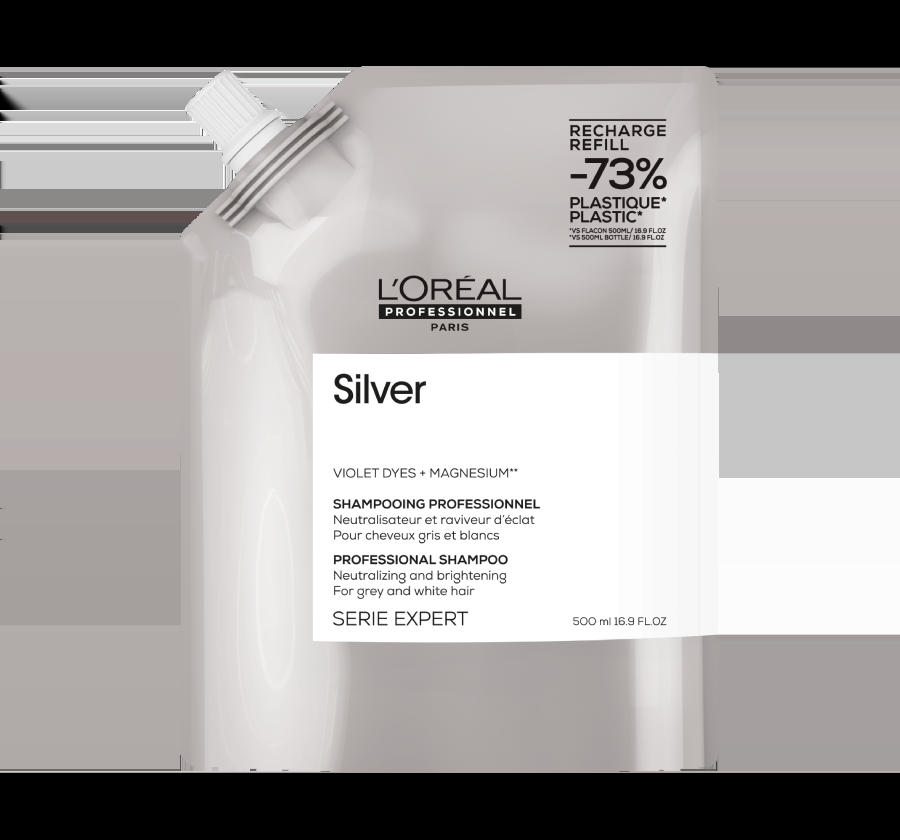 l´oréal professionnel Recharge Shampoing Déjaunissant 500 ml - SILVER