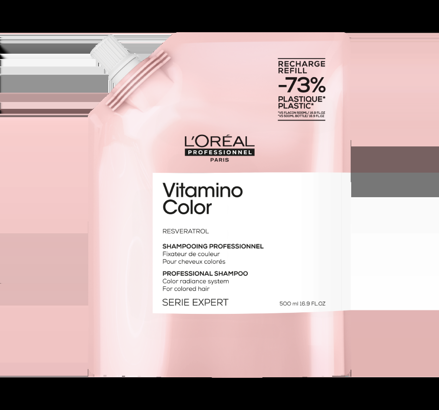 l´oréal professionnel Recharge Shampoing fixateur de couleur 500 ml - VITAMINO COLOR