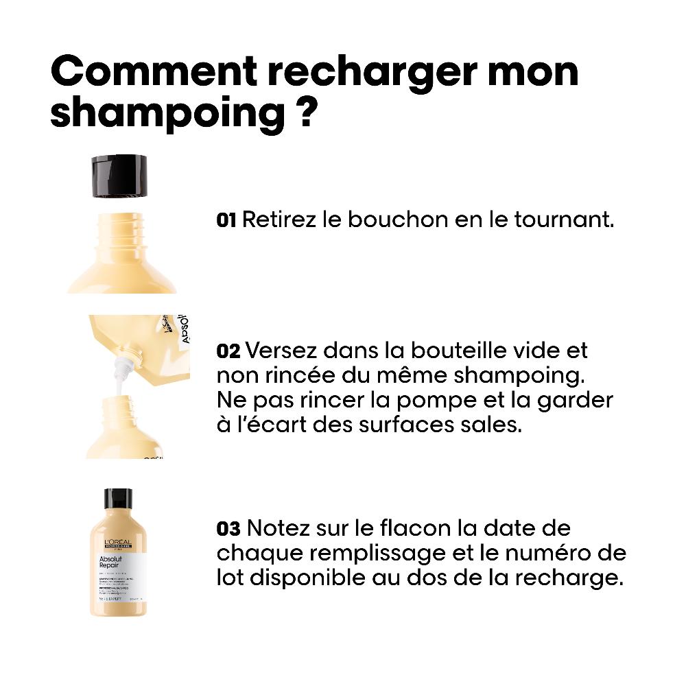 L´oréal Professionnel Recharge Shampoing Restructurant Instantané 500 Ml - ABSOLUT REPAIR