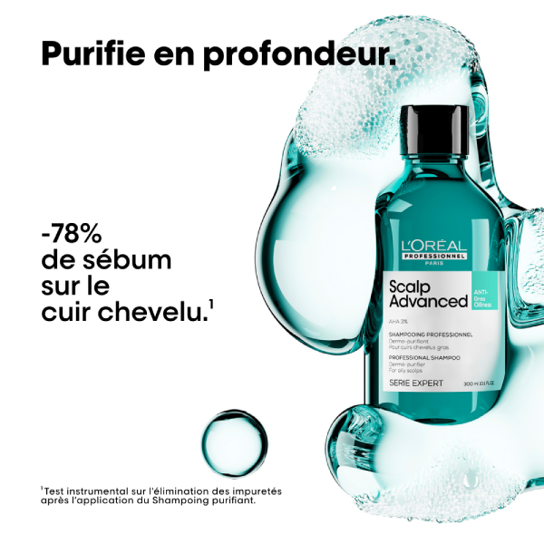 L´oréal Professionnel Shampoing Dermo-purifiant Anti-gras 300 Ml - Scalp Advanced