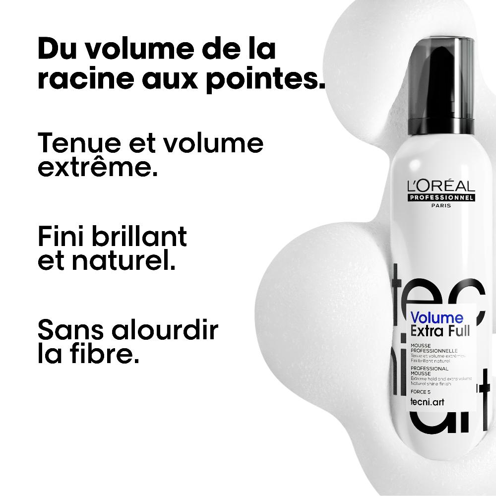 L´oréal Professionnel Volume Extra Full - Mousse Fixation Longue Tenue 250 Ml - Tecni.art