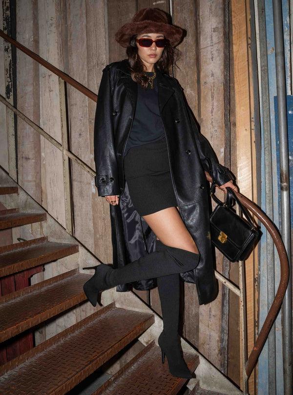 La Bottine Souriante Bottes Cuissardes Chaussette à Talon Serena