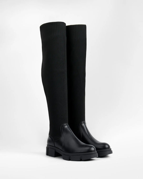 La Bottine Souriante Bottes Cuissardes En Chaussette Ivy