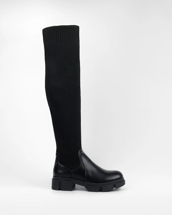 La Bottine Souriante Bottes Cuissardes En Chaussette Ivy