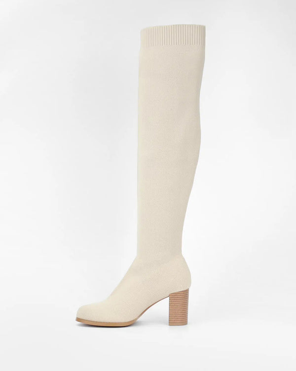 La Bottine Souriante Cuissardes En Chaussette Camelia