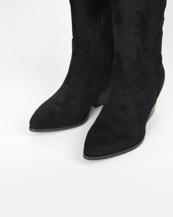 La Bottine Souriante Bottes Cowboy En Suédine Amel