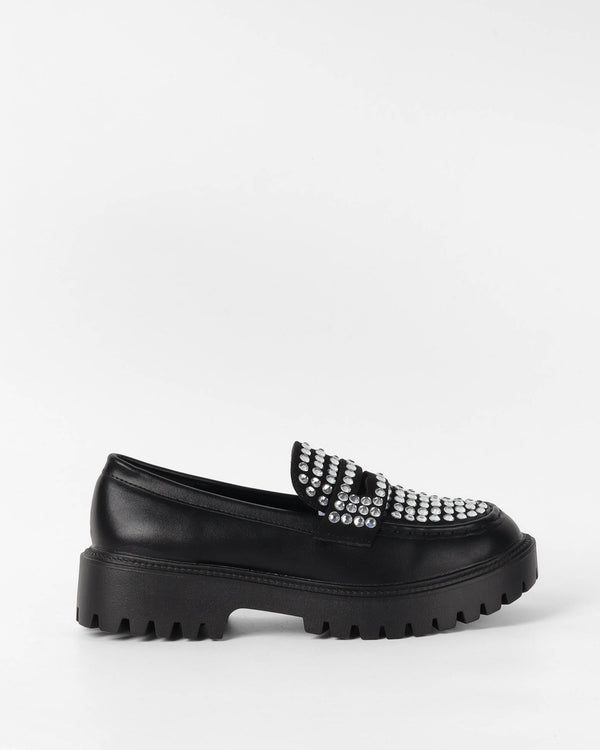 La Bottine Souriante Mocassins à Plateforme Et Strass Inès